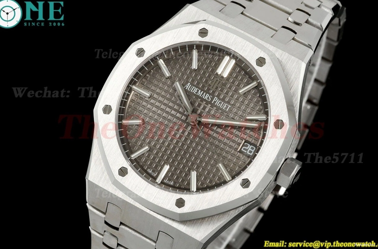 Super A4302 SS TKF Clone Dial 41mm 15500 Grey Oak SS Royal 0522